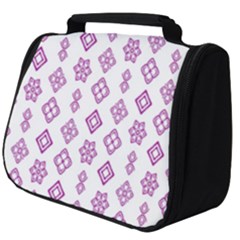 Geometric Pattern Purple Pattern Full Print Travel Pouch (big) by Ravend