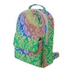 Hippie Fabric Background Tie Dye Flap Pocket Backpack (large) by Ravend