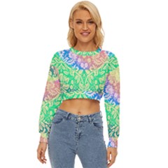 Hippie Fabric Background Tie Dye Lightweight Long Sleeve Sweatshirt