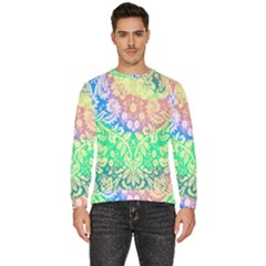 Hippie Fabric Background Tie Dye Men s Fleece Sweatshirt by Ravend