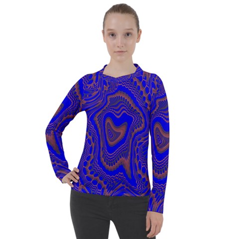 Optical Illusion Illusion Pattern Women s Pique Long Sleeve Tee by Ravend