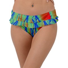 Pattern Design Decorative Art Frill Bikini Bottom by Ravend