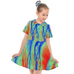 Pattern Design Decorative Art Kids  Short Sleeve Shirt Dress