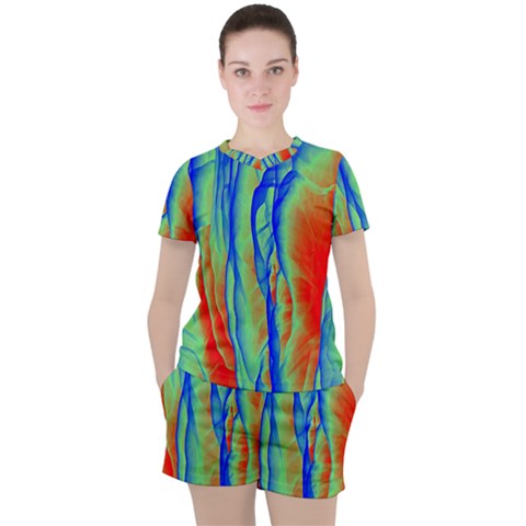 Pattern Design Decorative Art Women s Tee And Shorts Set by Ravend