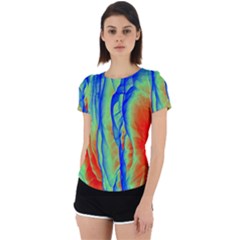 Pattern Design Decorative Art Back Cut Out Sport Tee by Ravend