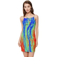 Pattern Design Decorative Art Summer Tie Front Dress by Ravend