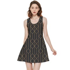 Illustrations Art Geometric Pattern Inside Out Reversible Sleeveless Dress by Ravend