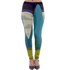 Nature Summer Season Lightweight Velour Leggings by Ravend