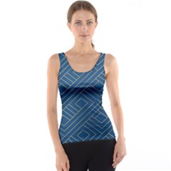 Abstract Geometry Pattern Tank Top by Ravend