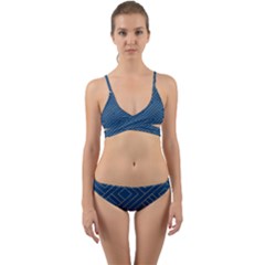 Abstract Geometry Pattern Wrap Around Bikini Set by Ravend