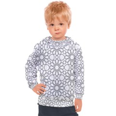 Flower Branch Corolla Wreath Lease Kids  Hooded Pullover by Ravend