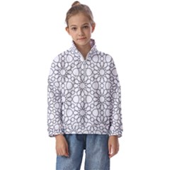 Flower Branch Corolla Wreath Lease Kids  Half Zip Hoodie by Ravend