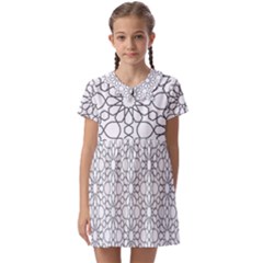 Flower Branch Corolla Wreath Lease Kids  Asymmetric Collar Dress by Ravend