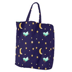 Seamless Pastel Wallpaper Animal Giant Grocery Tote