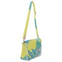 Plants Leaves Border Frame Shoulder Bag with Back Zipper View1