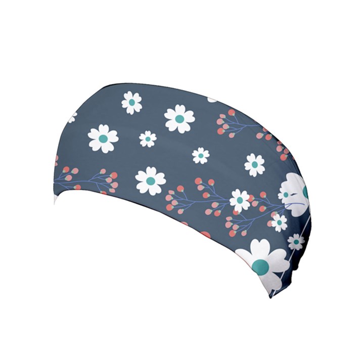 Floral Digital Paper Background Yoga Headband