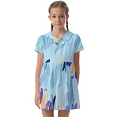 Illustration Leaves Leaf Nature Background Plant Kids  Asymmetric Collar Dress by Ravend