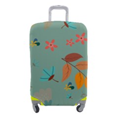 Background Flower Plant Leaves Luggage Cover (small) by Ravend