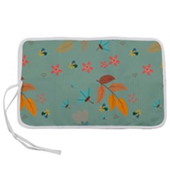 Background Flower Plant Leaves Pen Storage Case (m) by Ravend