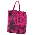 Water Rose Pink Background Flower Giant Grocery Tote View2