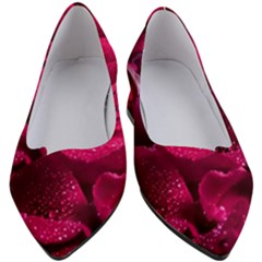 Water Rose Pink Background Flower Women s Block Heels  by Ravend