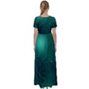 Green Line Shape Stripe Corolla High Waist Short Sleeve Maxi Dress View2