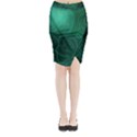 Green Line Shape Stripe Corolla Midi Wrap Pencil Skirt View1