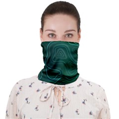 Green Line Shape Stripe Corolla Face Covering Bandana (adult) by Ravend