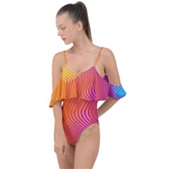 Brochure Flyer Poster Music Drape Piece Swimsuit by Ravend