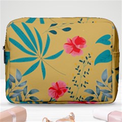 Nature Floral Flower Petal Leaves Leaf Plant Make Up Pouch (large) by Ravend