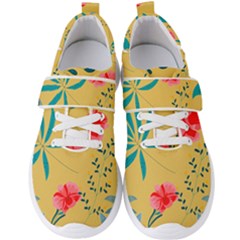 Nature Floral Flower Petal Leaves Leaf Plant Men s Velcro Strap Shoes by Ravend