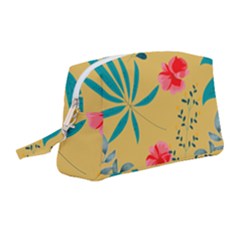 Nature Floral Flower Petal Leaves Leaf Plant Wristlet Pouch Bag (medium)