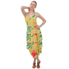 Nature Floral Flower Petal Leaves Leaf Plant Layered Bottom Dress by Ravend