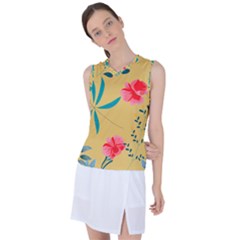 Nature Floral Flower Petal Leaves Leaf Plant Women s Sleeveless Sports Top by Ravend