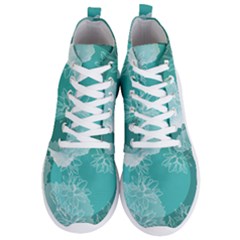 Flower Floral Design Background Men s Lightweight High Top Sneakers by Ravend