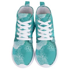 Flower Floral Design Background Women s Lightweight High Top Sneakers by Ravend