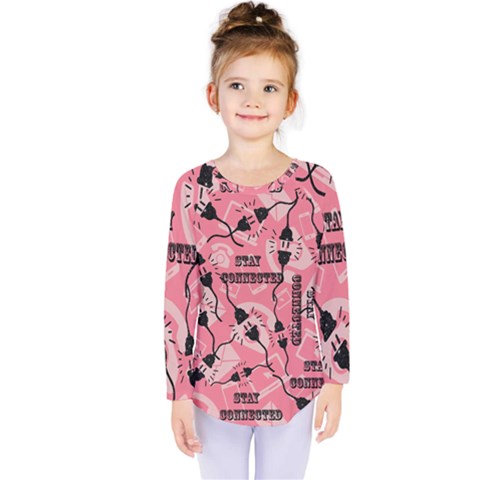 Connection Get Connected Technology Kids  Long Sleeve Tee by Ravend