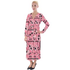 Connection Get Connected Technology Velvet Maxi Wrap Dress by Ravend