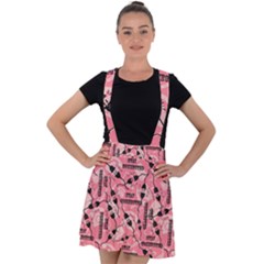 Connection Get Connected Technology Velvet Suspender Skater Skirt by Ravend