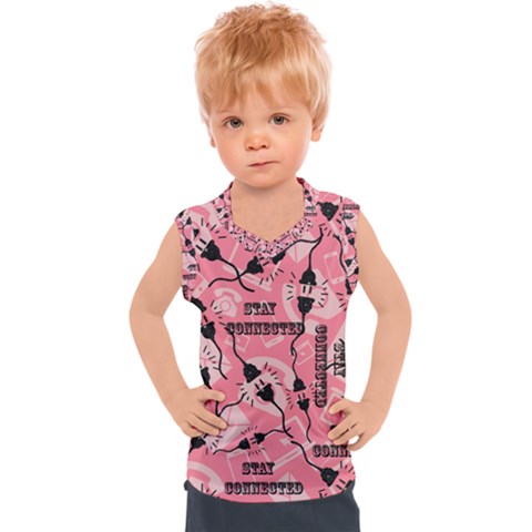 Connection Get Connected Technology Kids  Sport Tank Top by Ravend