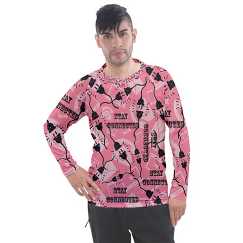 Connection Get Connected Technology Men s Pique Long Sleeve Tee by Ravend