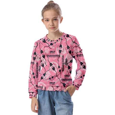 Connection Get Connected Technology Kids  Long Sleeve Tee With Frill  by Ravend