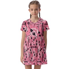 Connection Get Connected Technology Kids  Asymmetric Collar Dress by Ravend