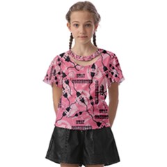 Connection Get Connected Technology Kids  Front Cut Tee by Ravend