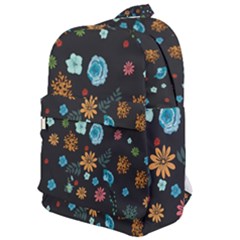 Floral Flower Leaves Background Floral Classic Backpack by Ravend