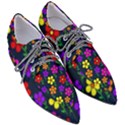 Background Flower Floral Bloom Pointed Oxford Shoes View3