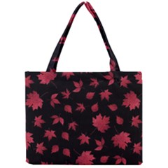 Red Autumn Leaves Autumn Forest Mini Tote Bag by Ravend