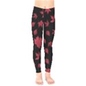 Red Autumn Leaves Autumn Forest Kids  Leggings View1