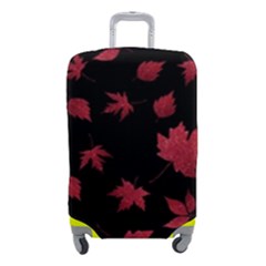 Red Autumn Leaves Autumn Forest Luggage Cover (small) by Ravend