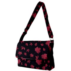 Red Autumn Leaves Autumn Forest Full Print Messenger Bag (s) by Ravend